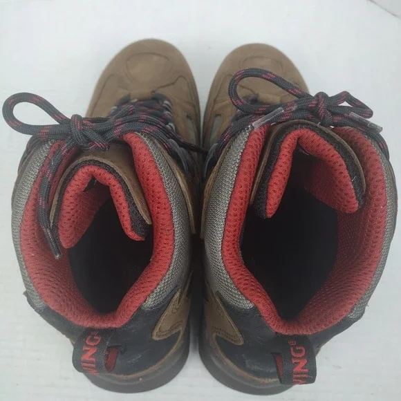 RED WING 6785 Brown Work Boot Hiker Safety Toe Leather Men US 9 D EUC